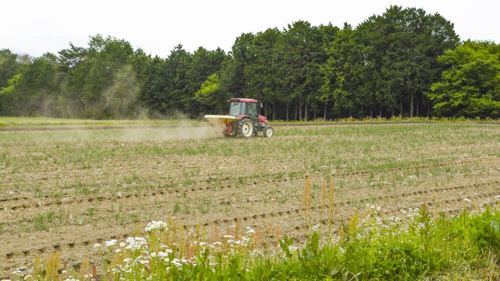 field for vegetables, etc.